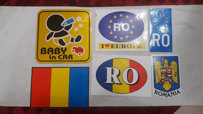 Stickere auto Romania